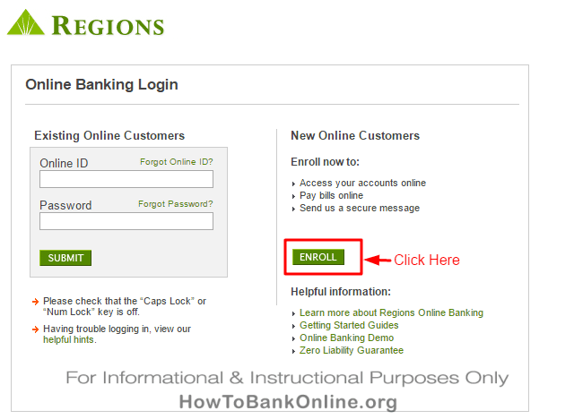 regions online banking